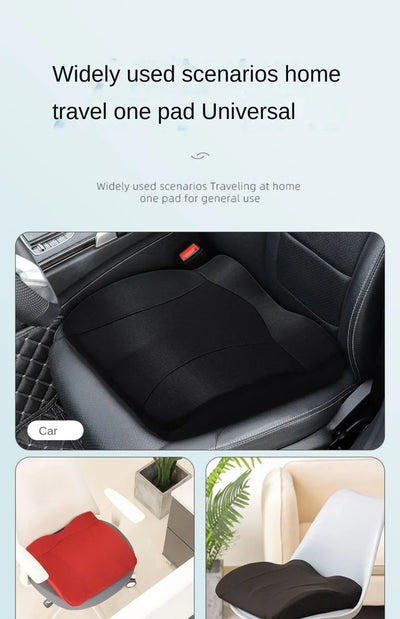 Car Booster Seat Cushion For Driver Hip Pain Raised Memory Foam Height Seat Protector Washable Cover For Short People Pad Mats