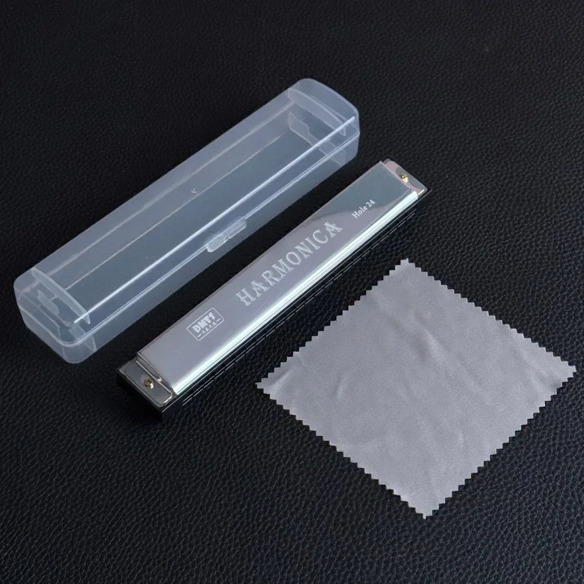 24 Hole Metal Harmonica Children's Early Education Instrument Self-learning Introductory Chromatic Color Double Row Harmonica