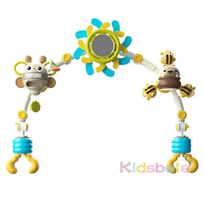 Baby Stroller Arch Toy With Spinning Baby Adjustable Stroller Mobile Toys For Newborns Toddlers Crib Gift Infant Sensory Toys