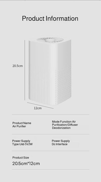 Household Desktop Air Purifier Filters Can Remove Odor Remove Dust And Effectively Purify Air