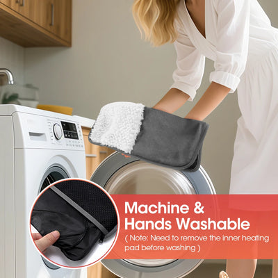 Electric Foot Heating Pad Soft Plush Washable Feet Warmer Heater Household Foot Warming Mat Home Office Bedroom Heating Blanket