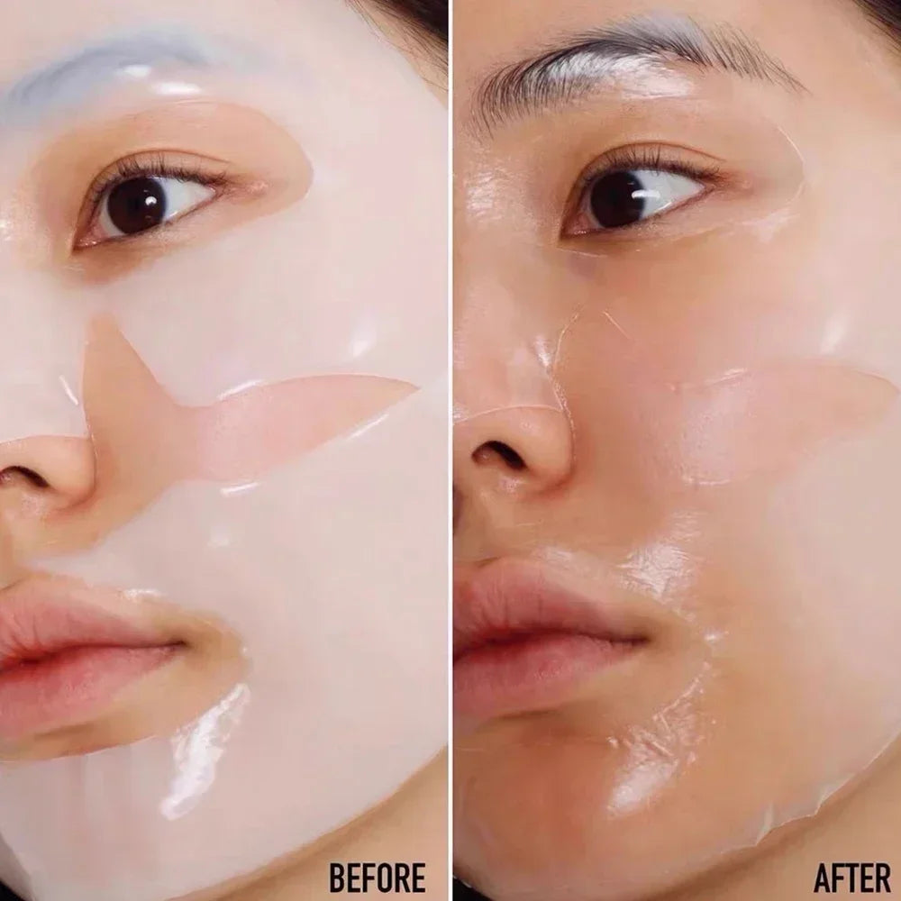 Bio-Collagen Face Mask Hydrogel Soft Gel Refreshing Brightening Hydrating Overnight Mask Deep Moisturizing for Women Skin Care
