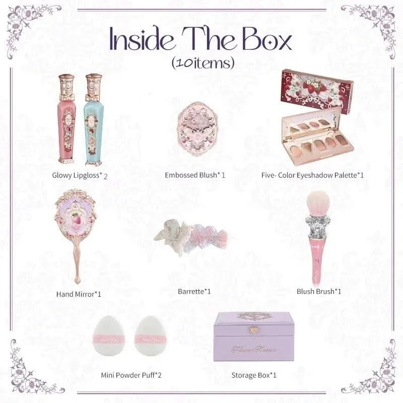 All-In One Gift Set Makeup Kit Full Professional Eyeshadow Blush Powder Lip Cream