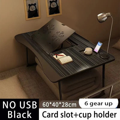 60cm Gaming Desk Home Folding Laptop Desk For Breakfast Bed Tray Height And Inclination Adjustable Folding Desk Tables Table