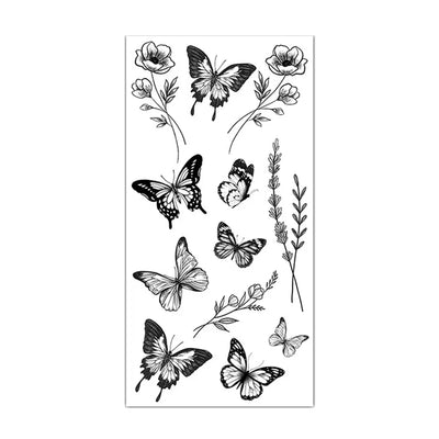 Sexy Temporary Tattoos For Women Water Transfer Sketch Tattoo Sticker Long Lasting Waterproof Body Art Tattoos Accessories
