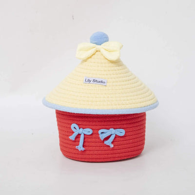 Woven Christmas Tree Storage Basket Christmas Gift Ornament Desktop Home Toy Snacks Toiletries Storage Box Home Decoration