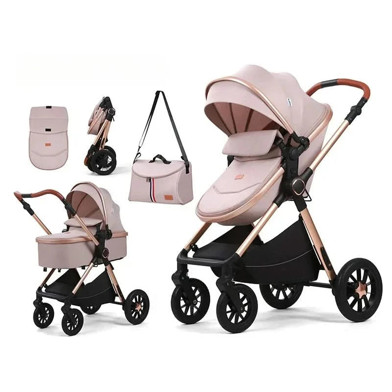 2in1Newborn baby stroller, high landscape baby stroller, multifunctional baby stroller, safe and convenient, can sit or lie down