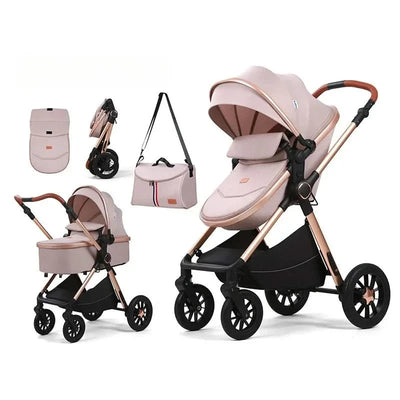 2in1Newborn baby stroller, high landscape baby stroller, multifunctional baby stroller, safe and convenient, can sit or lie down