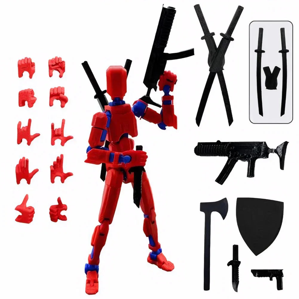 Multi-Jointed Movable Shapeshift Robot 3D Printed Mannequin Dummy 13 Action Figures Toys Kids Adults Parent-children Games