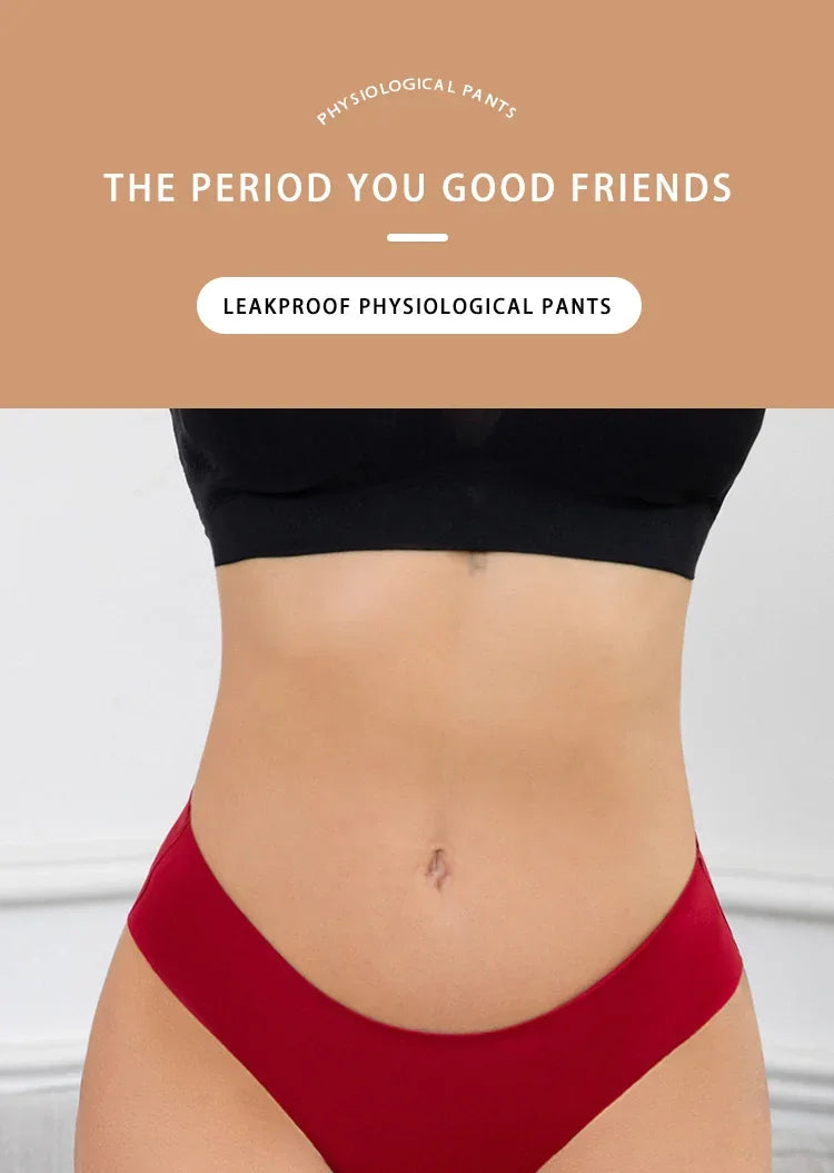 Menstrual Panties Women Underwear intimatePantsHighWaist Absorvent PadSeamless Super Absorbent Abundant  Flow BriefWithLeakProof