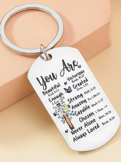 1Pc Christian Gifts for Women Friendship Gifts for Women Friends Female Besties Inspirational Christian Keychain for Best Friend