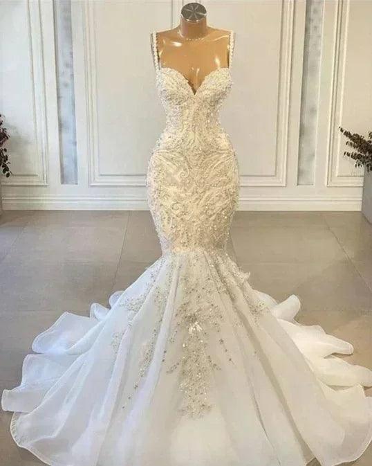 Mermaid wedding dresses for pricnesses