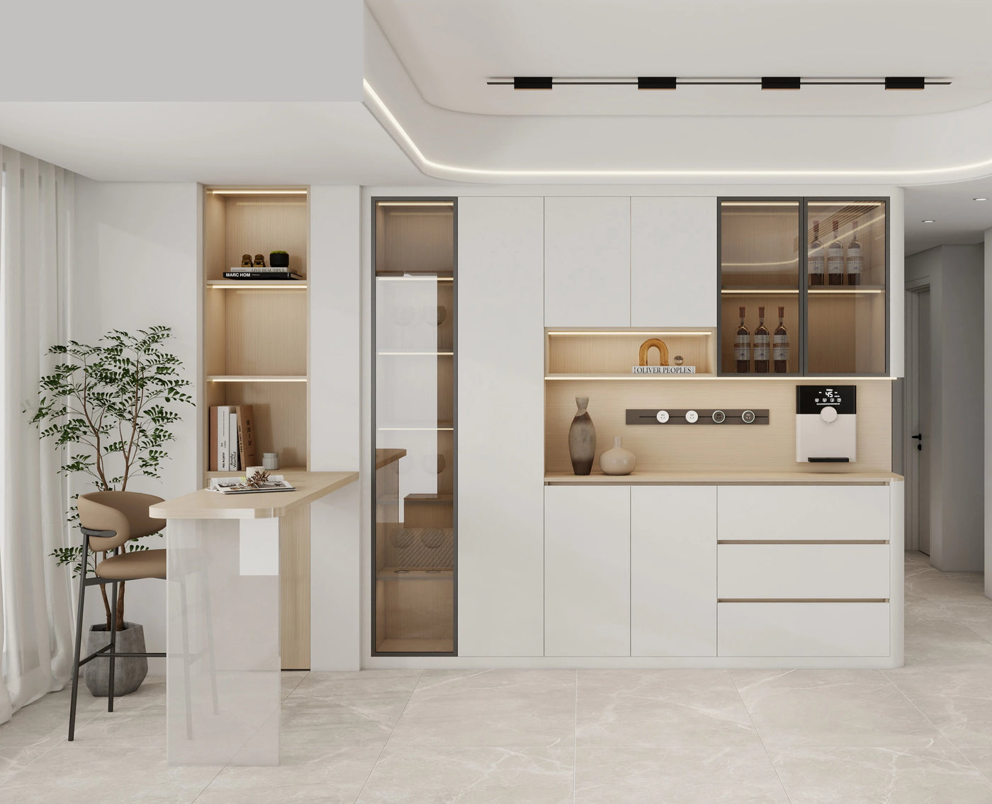 Modern Design Wood Storage Cabinet Bookshelf Popular Wall Shelves for Living Room Cheap Panel Bookcases for Home Library Use She