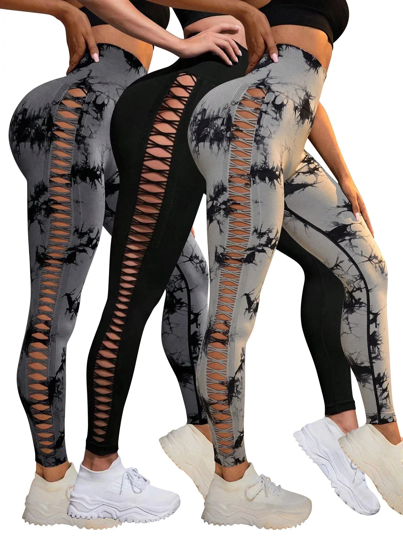 Tie Dye Seamless Leggings for Women