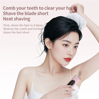 Painless Epilator Electric Shaver for Women Bikini Trimmer Facial Mustache Hair Removal Razor Ladies Face Underarm Legs Electric