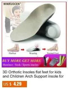 Kids Insole Arch Support | Flat Feet Sneaker for Children |Orthopaedic Insoles For Girl/boy Shoes | For Sports | Feet Care Inserts Pad