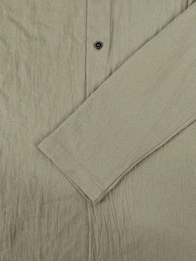 Men's Linen Shirt Solid Streetwear