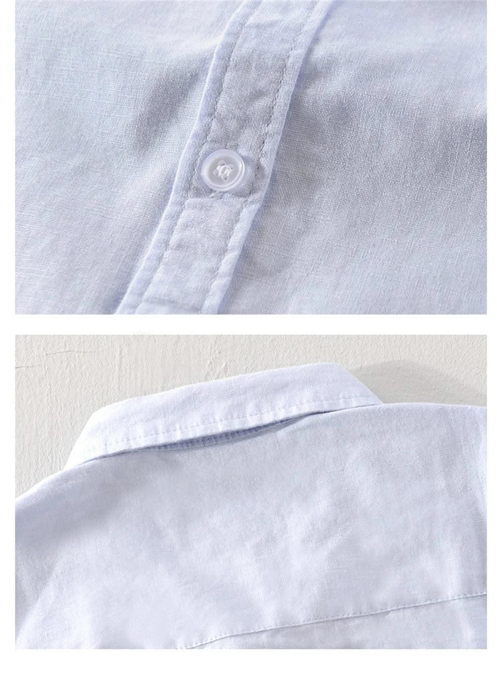 Breathable cotton and linen Casual shirt for young man