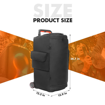 Speaker Carry Cover Waterproof Padded Speaker Protective Cover Double-Sided Speaker Storage Bag for JBL PARTYBOX Storage Bag
