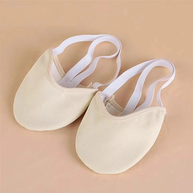 1 Pair Rhythmic Gymnastic Shoes Ballet Shoes for Girls Women Ballet Slipper Elastic Half Dance Shoes Modern Belly Shoes - Elanique