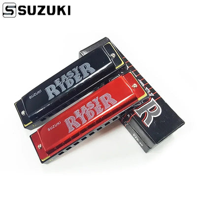 [12 Keys] Suzuki Diatonic Harmonica 1072 New Silver FolkMaster Gaita Standard 10 Hole Diatonic Harmonica Beginner Blues Harp
