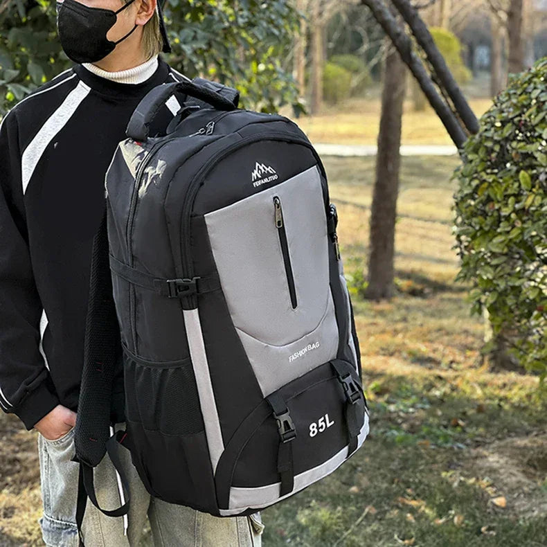 Climbing Backpack with Shoes Pocket Outdoor Travel Hiking Trekking Camping Sports Bag Large Mountaineering Luggage Rucksack