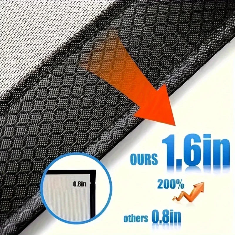 Easy-to-clean magnetic screen door, 36x82 inches - Mosquito-proof, pet-friendly, no manual closing required