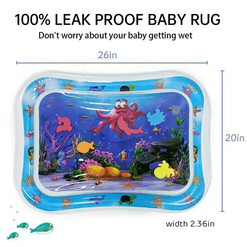 Baby Water Play Mat PVC Inflatable Cushion Infant Tummy Time Summer Toddler Water Pad Kids Early Education Developing Toys Gift
