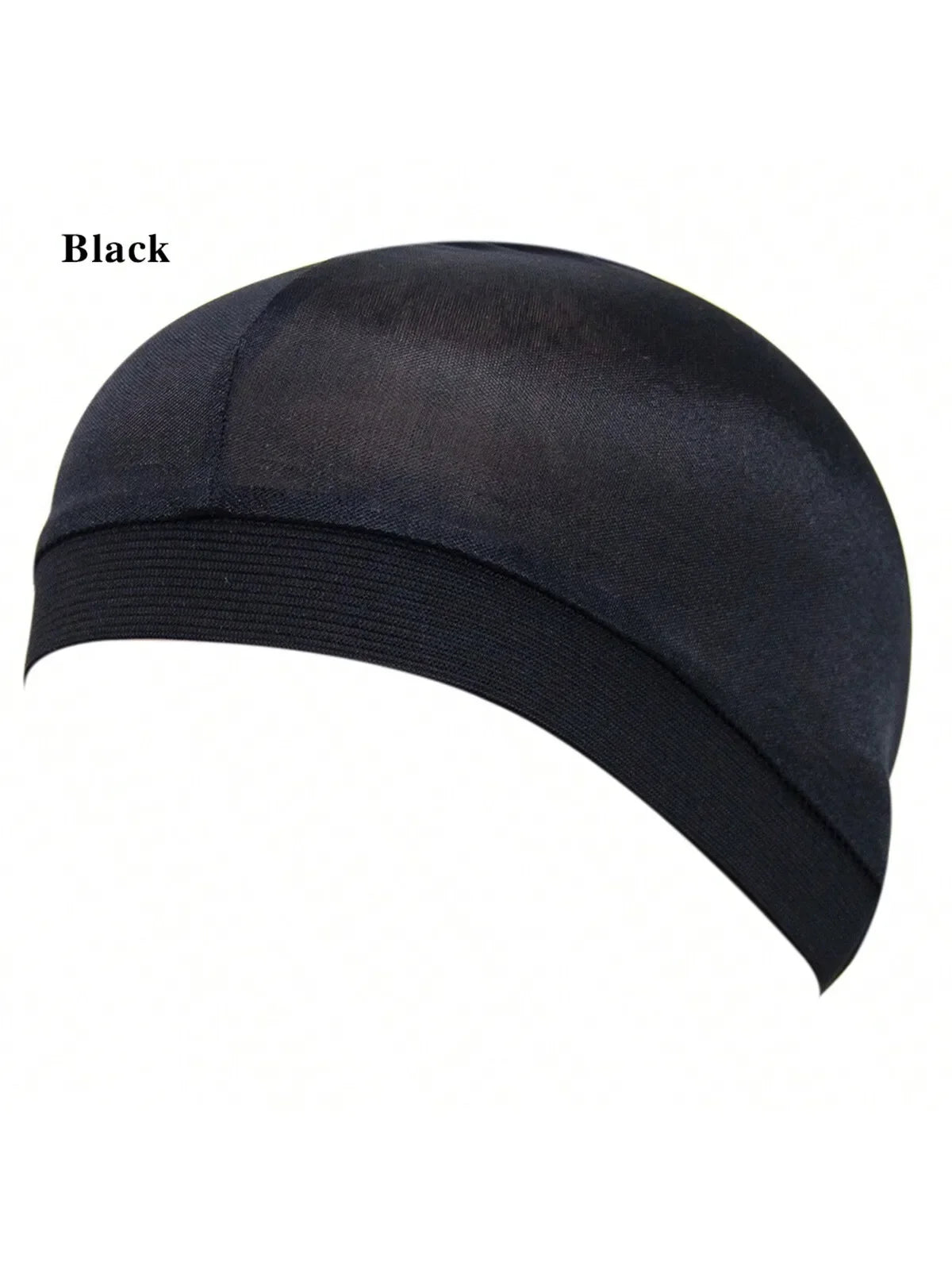 Dome Wave Cap Silk Bonnet Satin Elastic Breathable Turban Hat Hair Headwear Bonnets Hats Fedoras Beanie For Adult