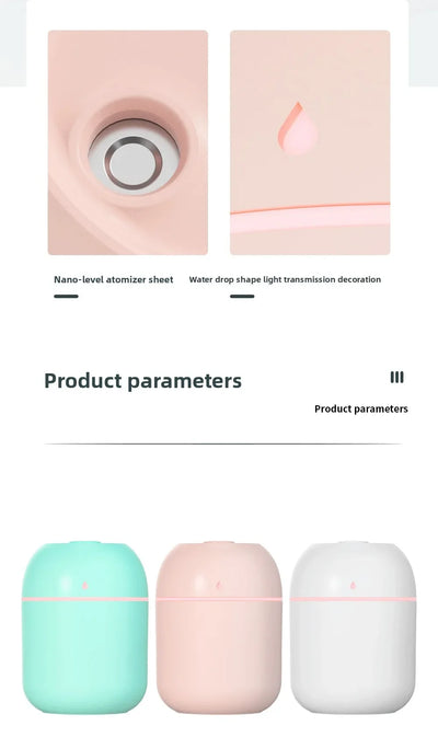 Car Diffuser Humidifier Auto Air Purifier Air Freshener with Colorful Atmosphere Lamp For Car Aromatherapy Diffuser Fresh