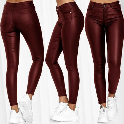 Faux Leather Leggings For Women