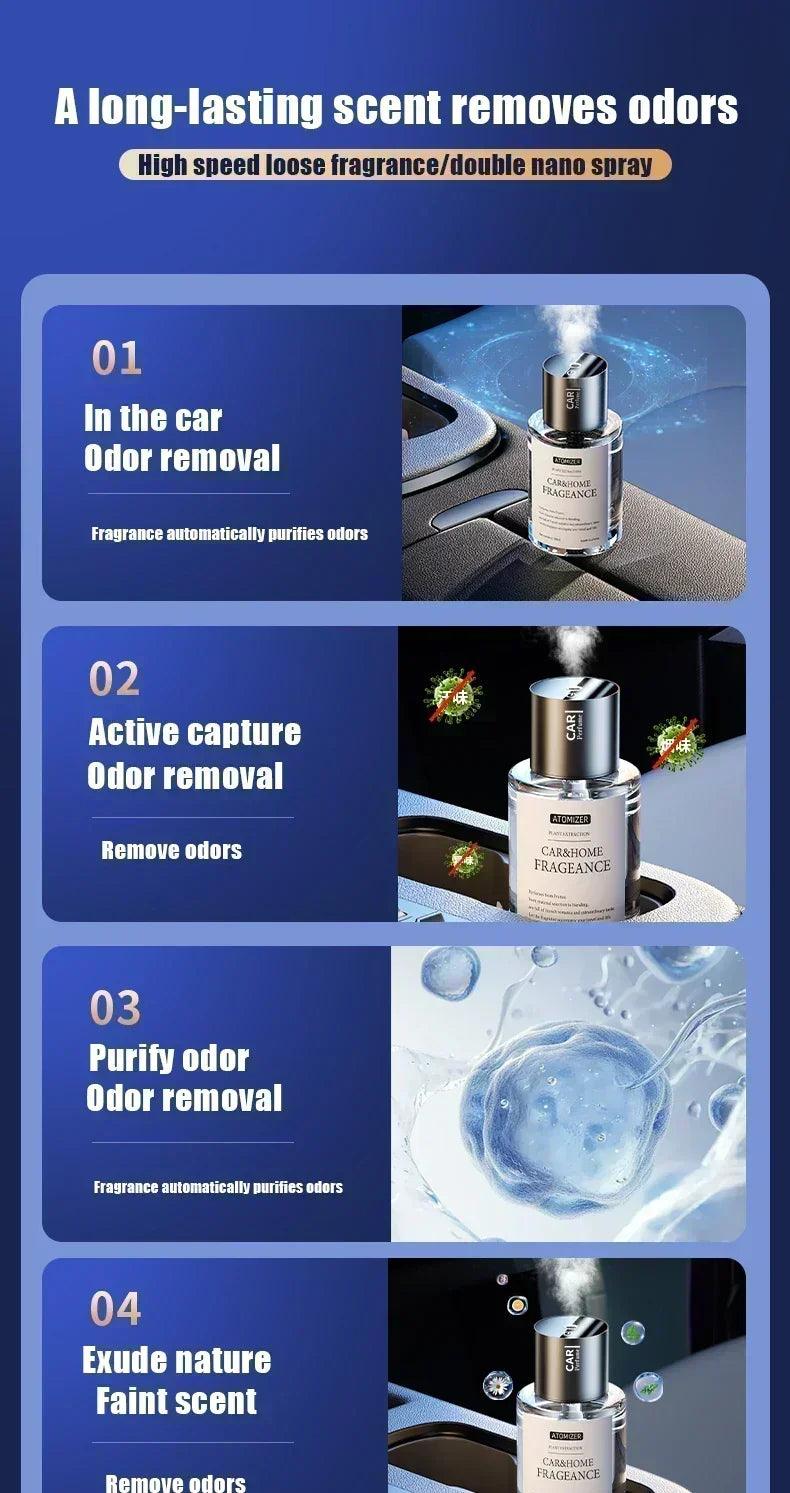 Car mounted fragrance spray perfume essential oil diffuser humidifier intelligent large capacity high quality