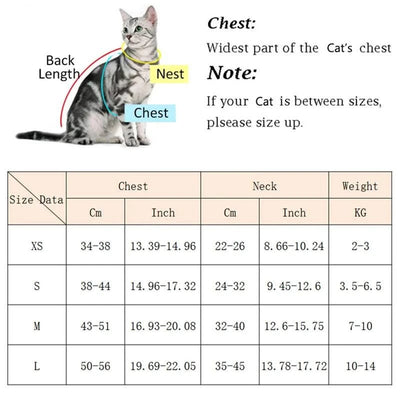Cozy Soft Cat Harness and Leash for Walking Adjustable Pet Harnesses for Cats Gotas Katten Kleding Kitten mascotas Accessories