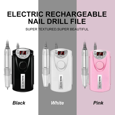 35000RPM Electric Nail Drill Professional Lathe Machine Milling Cutter Low Noise Electric Sander Gel Polishing Nail File Kit