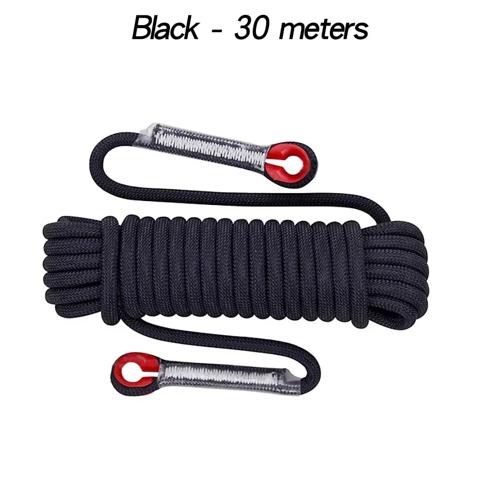 12mm 50m Outdoor Climbing Rope Escape Rescue Static Rope Rock Equipment Mountaineering Lifeline Emergency Survival Safety Gear