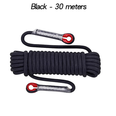 12mm 50m Outdoor Climbing Rope Escape Rescue Static Rope Rock Equipment Mountaineering Lifeline Emergency Survival Safety Gear
