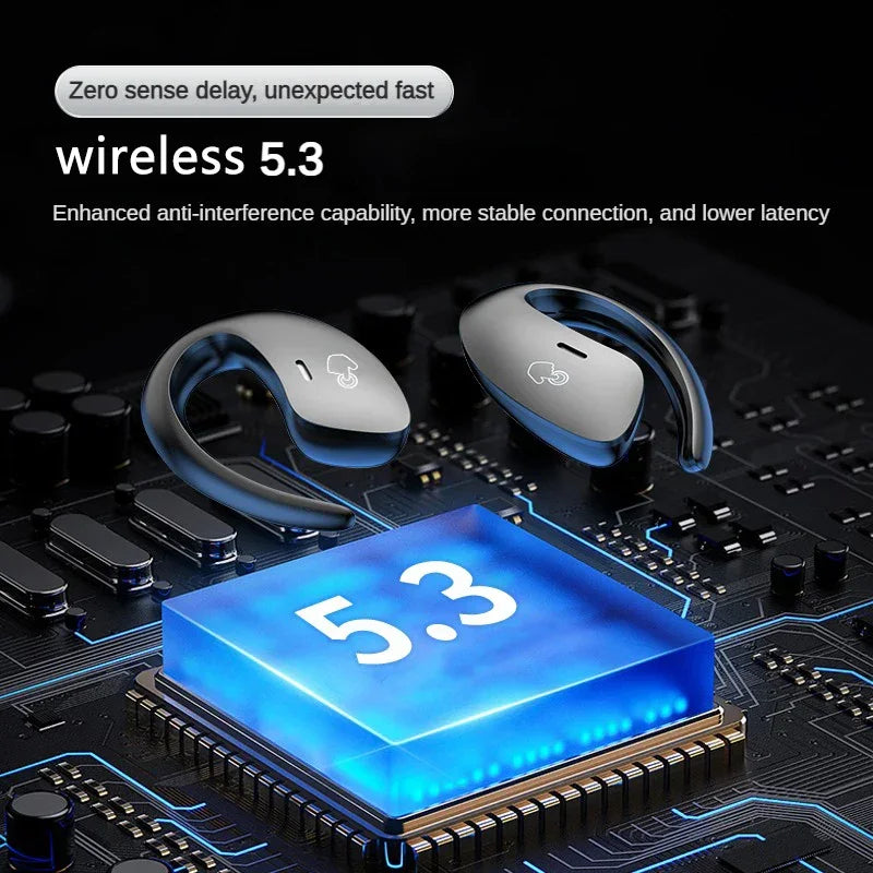 Wireless Earbuds, Bluetooth 5.3 Earbuds Stereo Bass, in-Ear Noise Cancelling Mic, Earphones IP7 Waterproof Sports, 40H Playback.