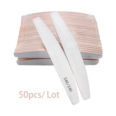 Nail File 80 to 240 Professional Tools Emery for Manicure Lime 240 Sandpaper Gel Polishing Files for Nails Buffers Set Polisher