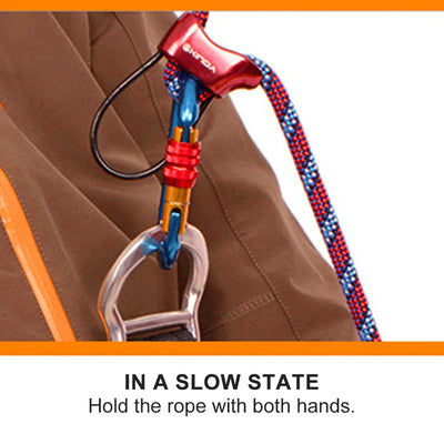 Rappel ATC Belay Device Descender Outdoor Camping Hiking Rock Climbing Equipment Travelling Easy Carrying Portable Parts