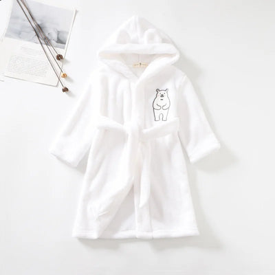 Children's Winter Flannel Cartoon Cute Sleepwear Boys Girls