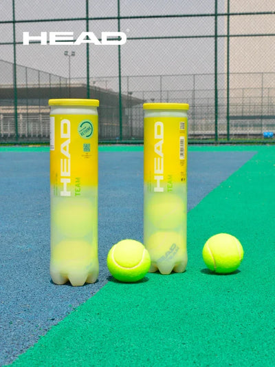 4pcs/lot HEAD Professional TEAM Pressure Tennis Ball Tennis Ball Match Training Ball Single Practice High Elasticity Resistant