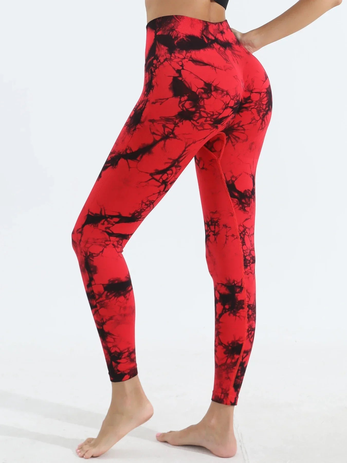 Women's Tie Dye Yoga Leggings High Waist Butt Lifting Soft & Stretchy Workout Skinny Pants