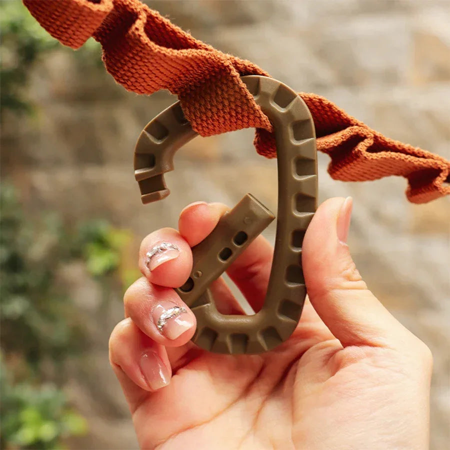 Carabiner D-Shape Ultra Light Mountaineering Bag Keychain Outdoor Tactical Gear Hiking Camping Climbing Accessories