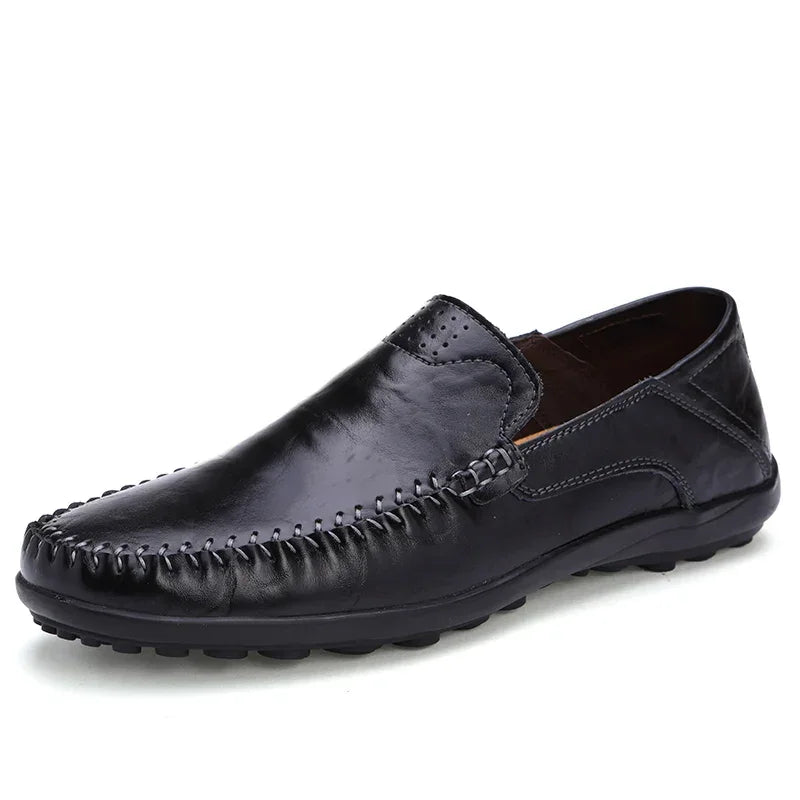 Men Loafers Leather Shoes For Men Casual Shoes Moccasins Breathable Sneakers Men Driving Shoes Comfort Flats