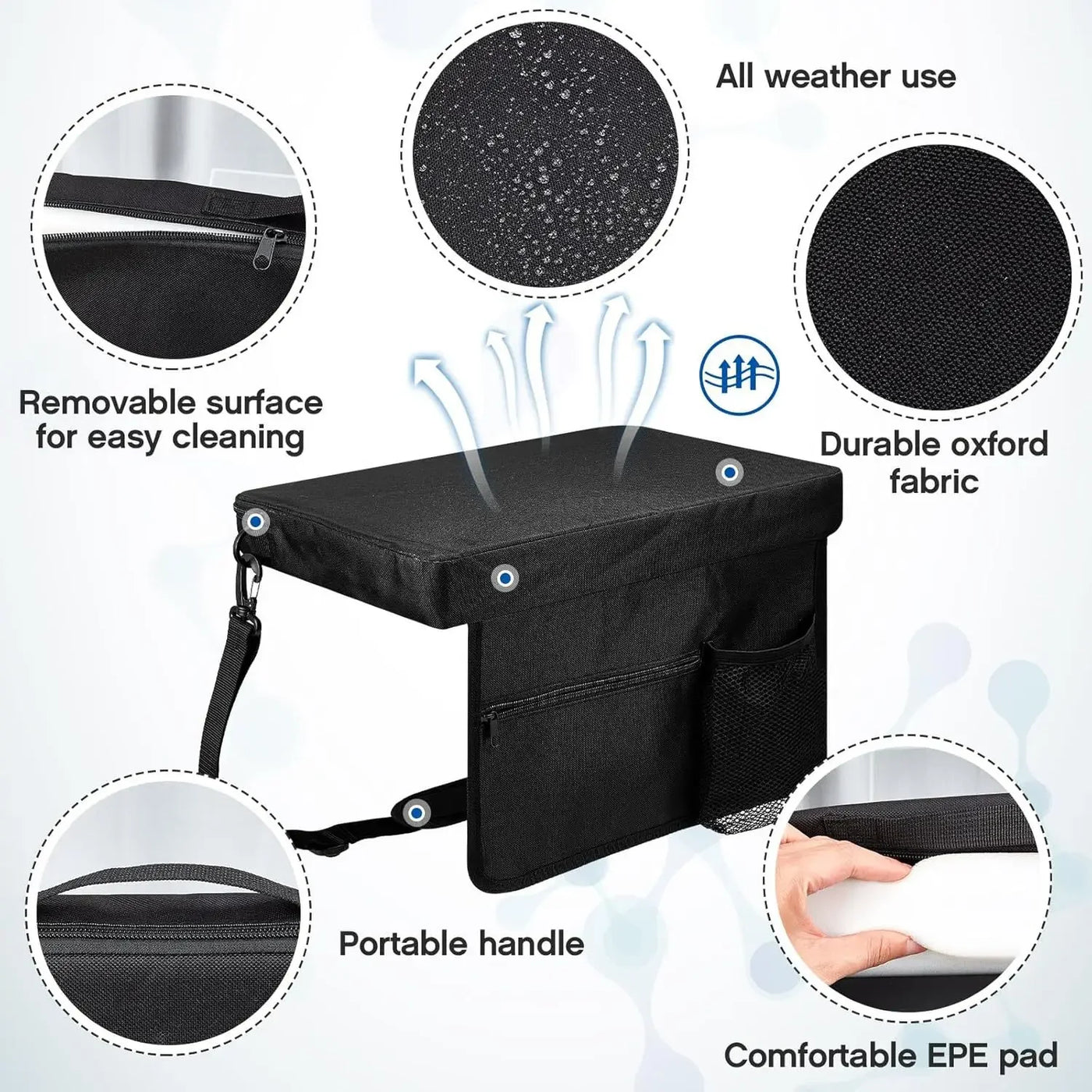 Outdoor seat cushions camping stadium seats backless seat cushions fishing seat cushions