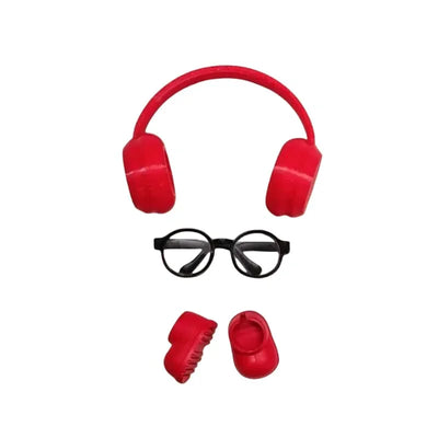 Labubu Doll Shoes and Headphone For 15-17cm Ropa 3.0 Labubu V1 V2 V3 Rain Boots Colorful Beach Shoes Sitting Party Accessories