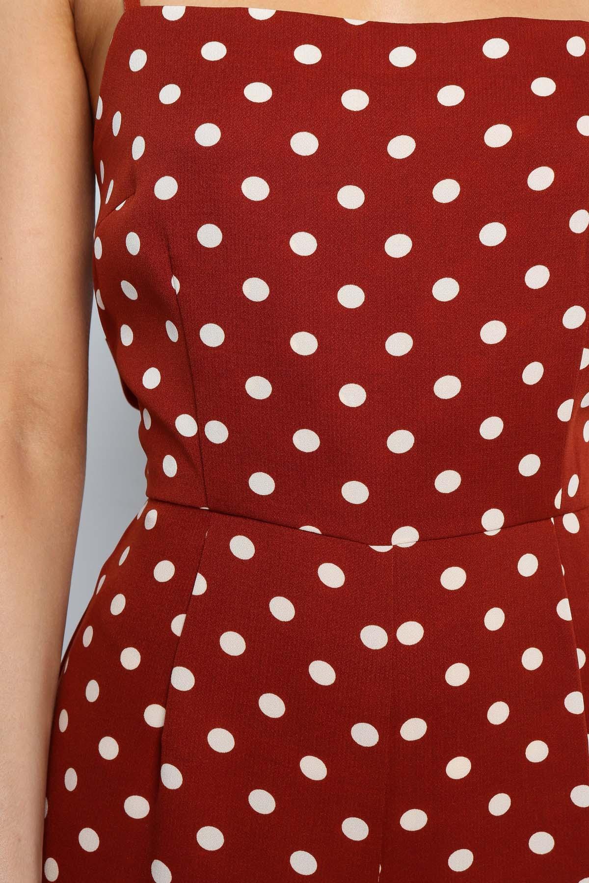 Women Elegant V-Neck Sleeveless High Waist Jumpsuit Summer Sexy Polka Dot Romper Female Loose Wide Leg Playsuits Fashion