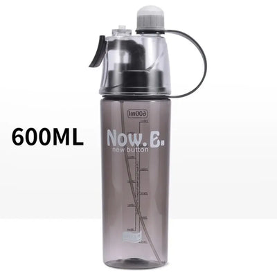 Creative With Straw Water Bottle Spray Drinkware Drink Spray Cup Portable 600ML Spray Water Bottle Travel