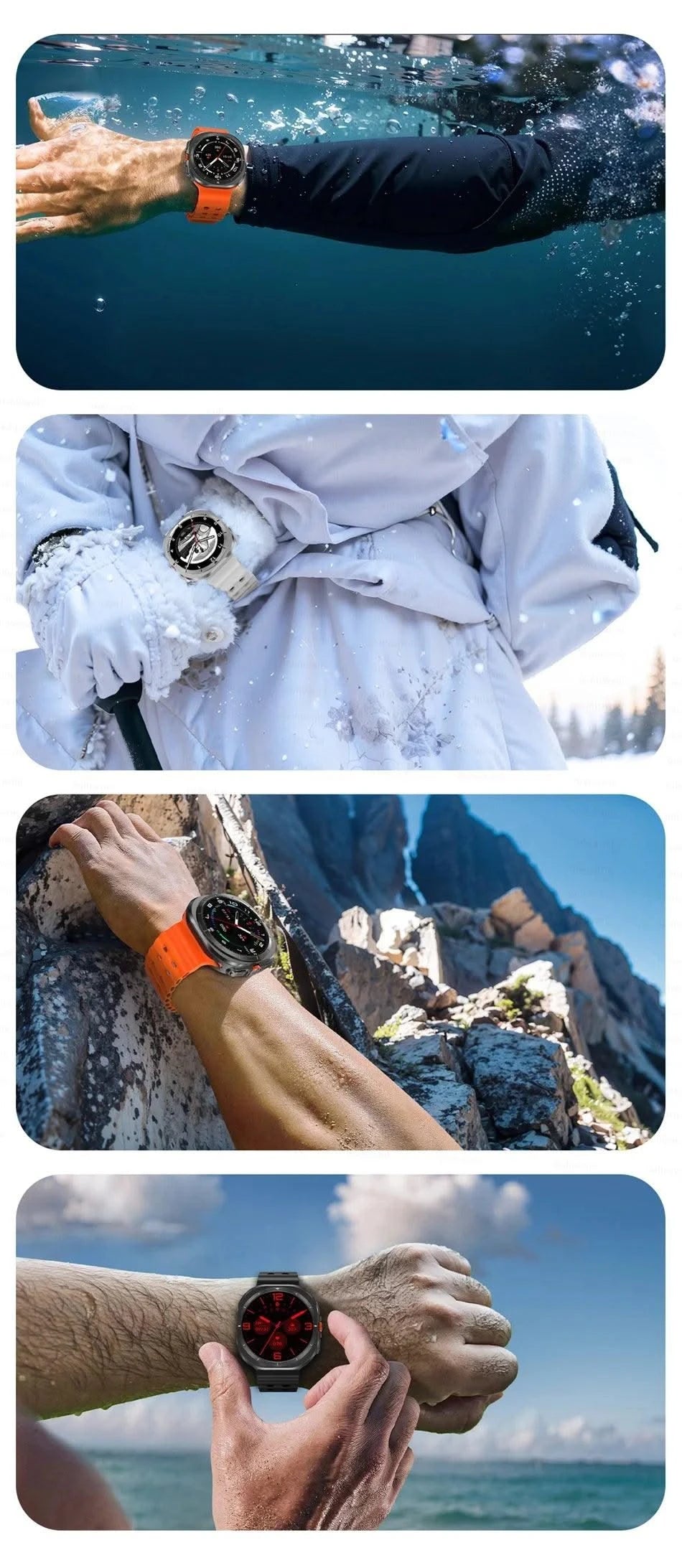 2025New Galaxy Watch 7 Ultra Smart Watch Men 32GB Memory GPS NFC AMOLED Screen Fitness Tracker Health Smartwatches For Samsung