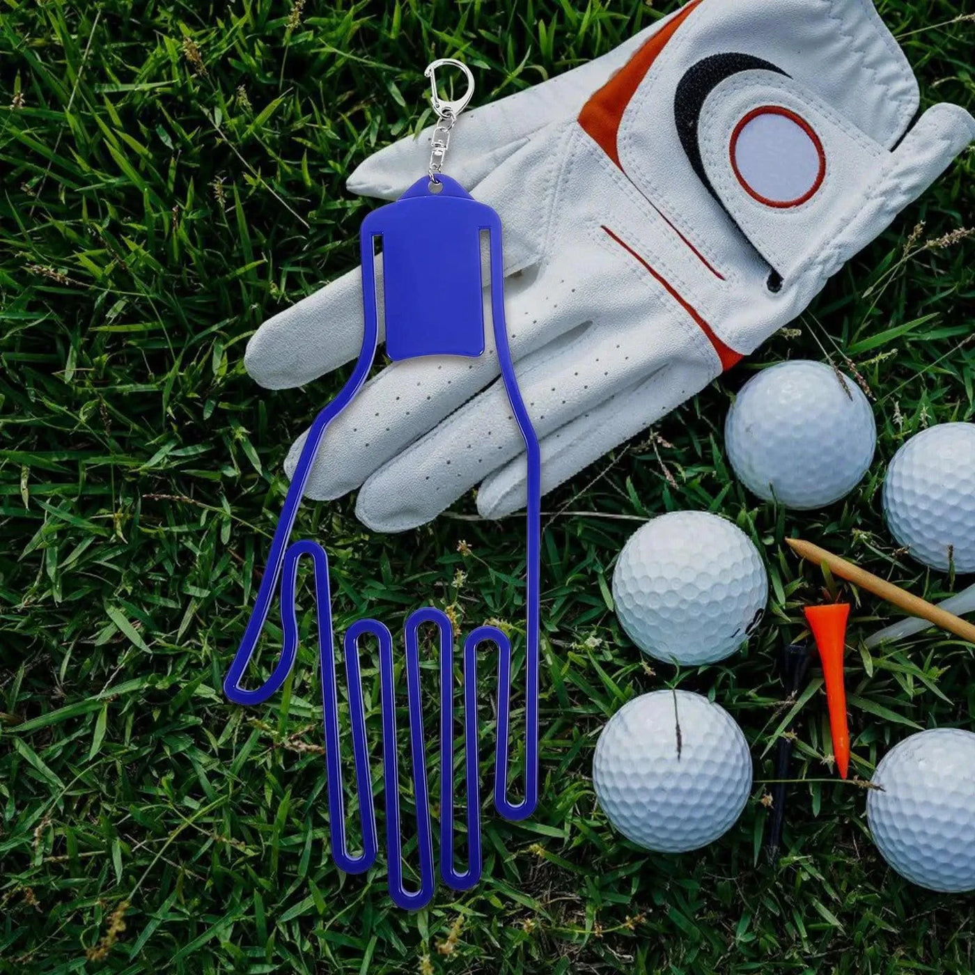 2 Pcs Golf Glove Holder Gloves Hanger Convenient Racks Support Accessories Clip for Golfing Abs Protective Man